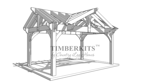 pergola and pavilion custom structure three gable